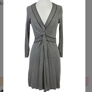 BCBGMAXAZRIA grey 3/4 length sleeve dress - size M